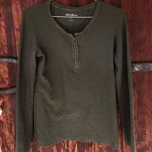 Eddie Bauer waffle-knit long sleeve